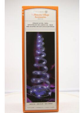 Dept 56 Halloween Village - Spiralight LED Tree - Purple